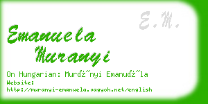 emanuela muranyi business card